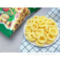 Vegetable chicken flavor crispy snacks ring puffed food